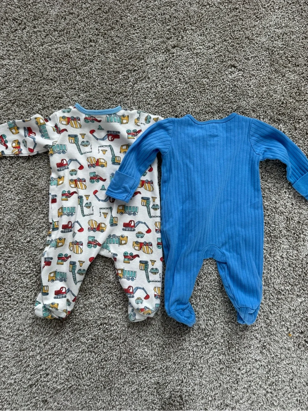 Baby Boy Sleeper Bundle 0-3 Months Mixed Print One-Piece Footies Set 7 Piece Lot